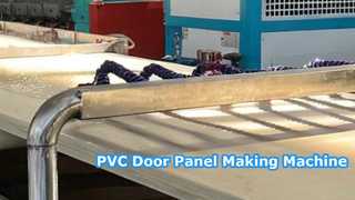 Máquina para fabricar paneles de puertas de PVC | Línea de extrusión de paneles decorativos con formación de perfiles personalizados