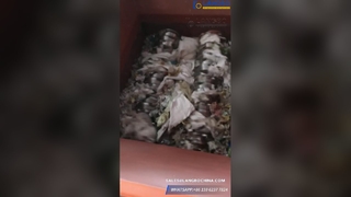 Trituración de bolsas tejidas con trituradora de doble eje